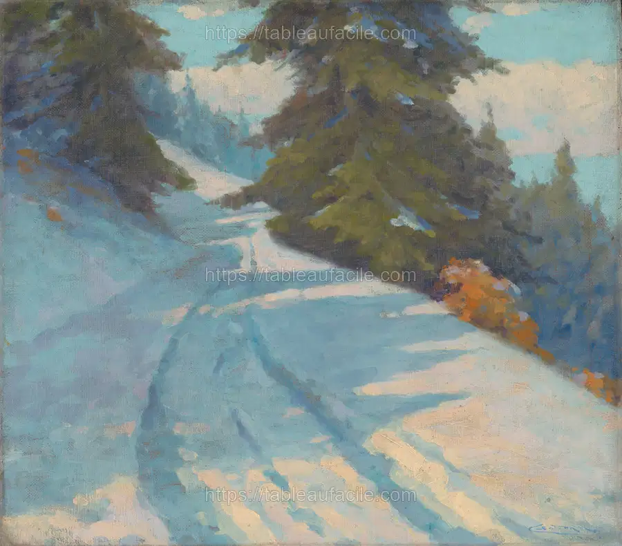 Winter country by Lajos Csordák apercu