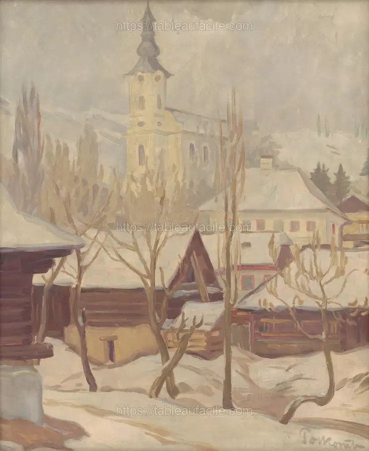 Winter motif from heľpa by Štefan Polkoráb apercu