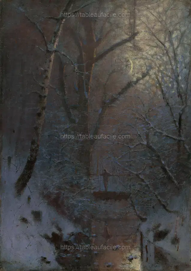 Winter. by László Mednyánszky apercu