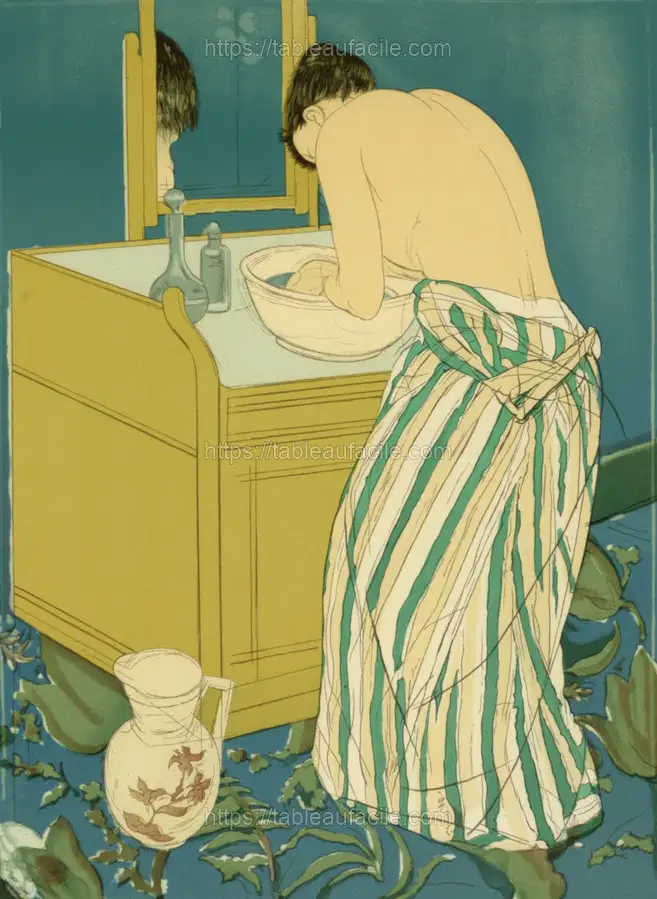 Woman Bathing (poster), Mary Cassatt apercu