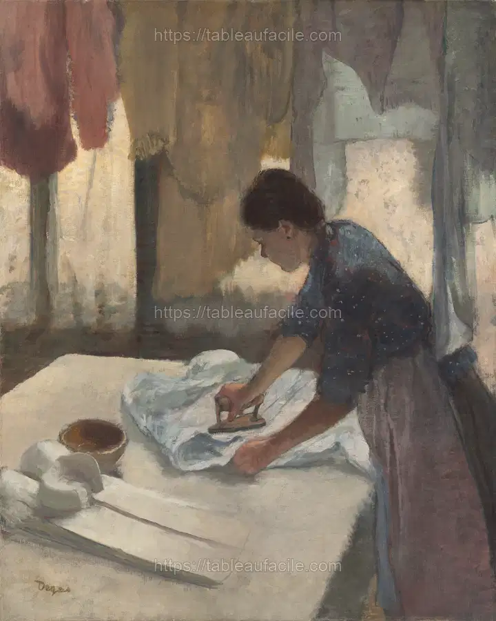 Woman Ironing (begun in 1876 and completed in 1887) by Edgar Degas apercu