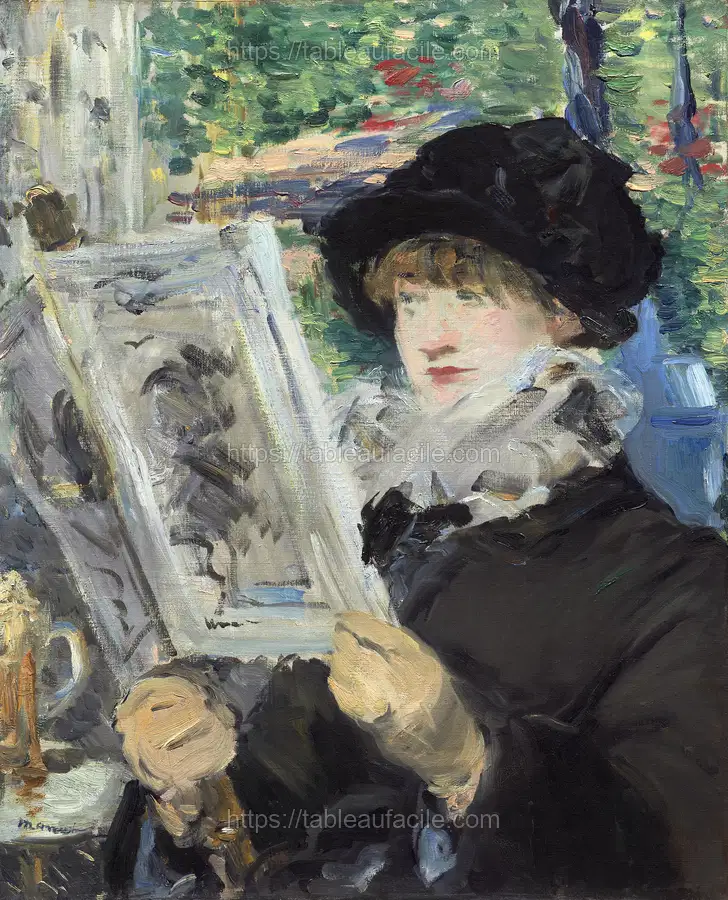 Woman Reading (ca. 1880–1881) Édouard Manet apercu