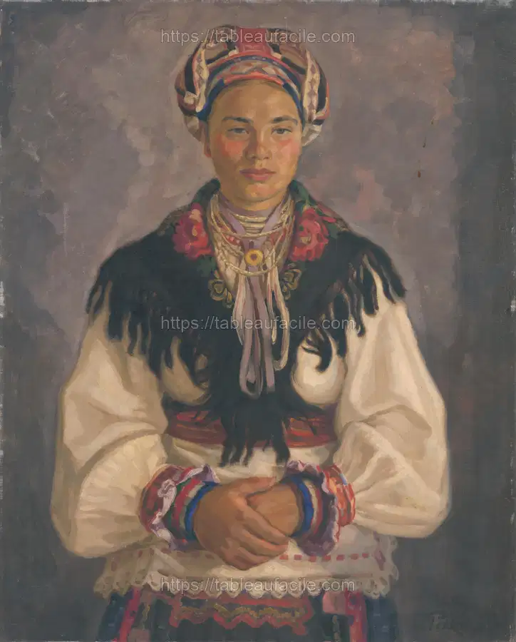 Woman from pohronie in mourning by Štefan Polkoráb apercu