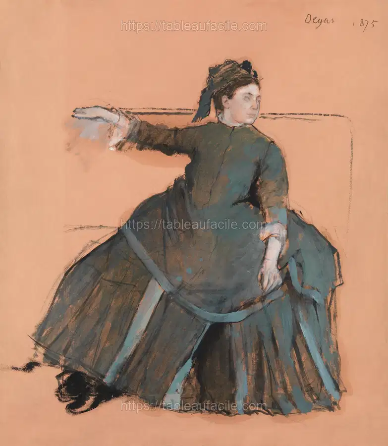 Woman on a Sofa (1875) Edgar Degas apercu