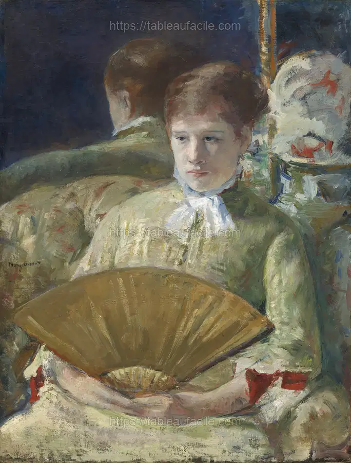 Woman with a Fan (1878-1879) by Mary Cassatt apercu