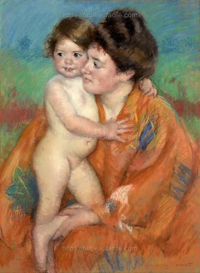 Woman with baby (ca.1902) Mary Cassatt apercu