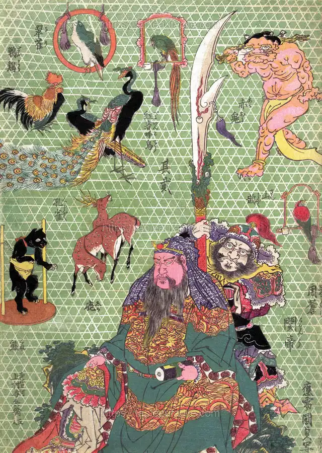 Basketry Work By the Craftsman Ichida Shōshichirō of Naniwa (Kagozaiku Naniwa saikunin Ichida Shōshichirō) (1819) by Utagawa Kunisada apercu