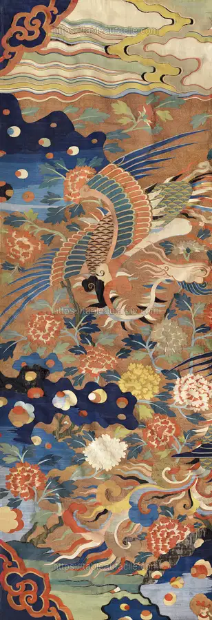 Chinese tapestry (1368–1644)) vintage textile apercu