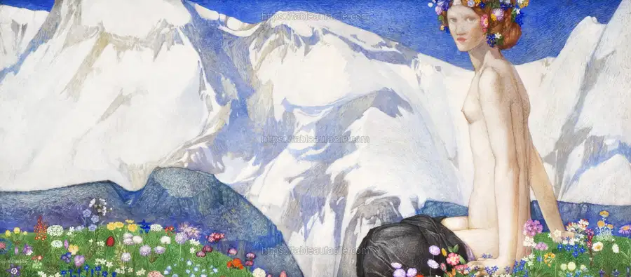 Flora of the alps (1918) by Edward Reginald Frampton apercu