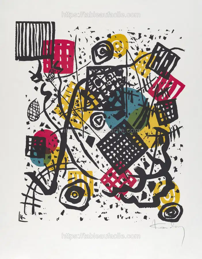 Kleine Welten V (Small Worlds V) (1922) print in high resolution by Wassily Kandinsky apercu