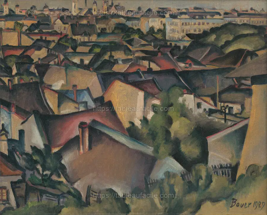 Košice in spring by Konštantín Bauer apercu
