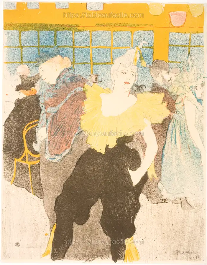 La Clownesse au Moulin Rouge by Henri de Toulouse Lautrec apercu