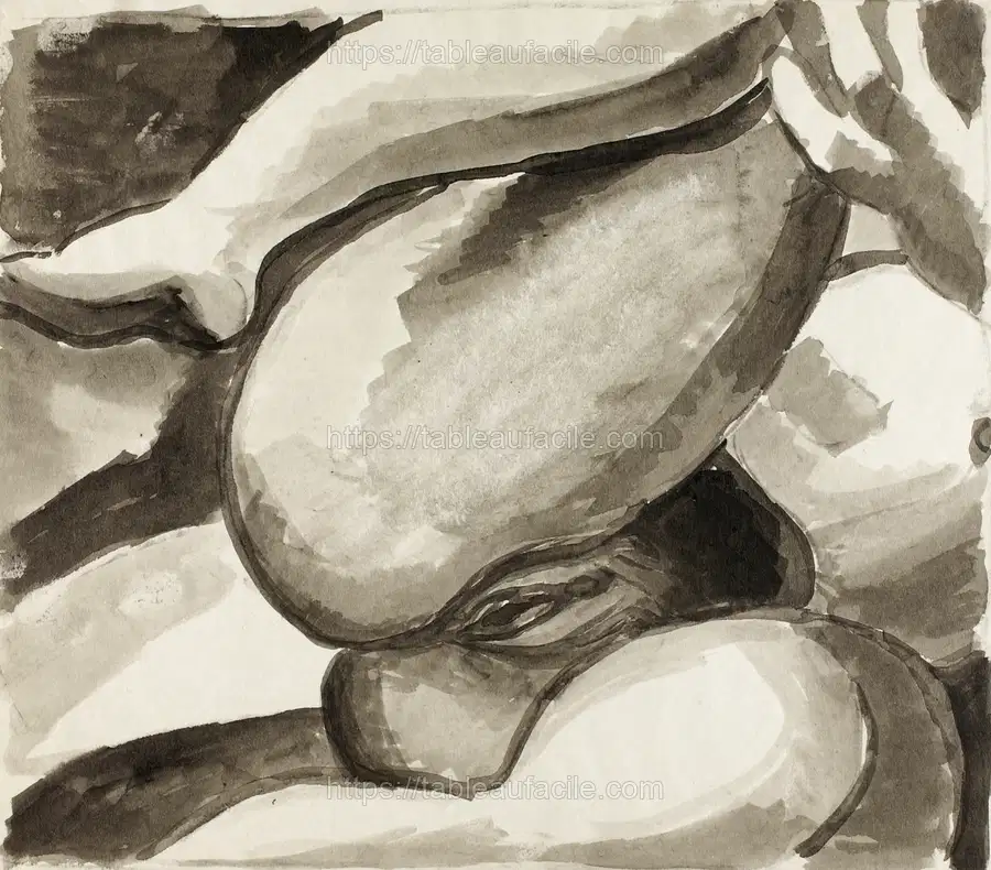 Naked woman showing her vagina. Female Nude by Carl Newman apercu