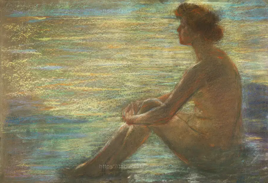 Nude against Sea by Alice Pike Barney apercu