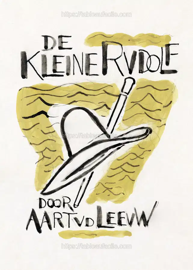 Ontwerp voor boekband van De Kleine Rudolf door Aart van der Leeuw (ca. 1891–1941)  by Leo Gestel apercu
