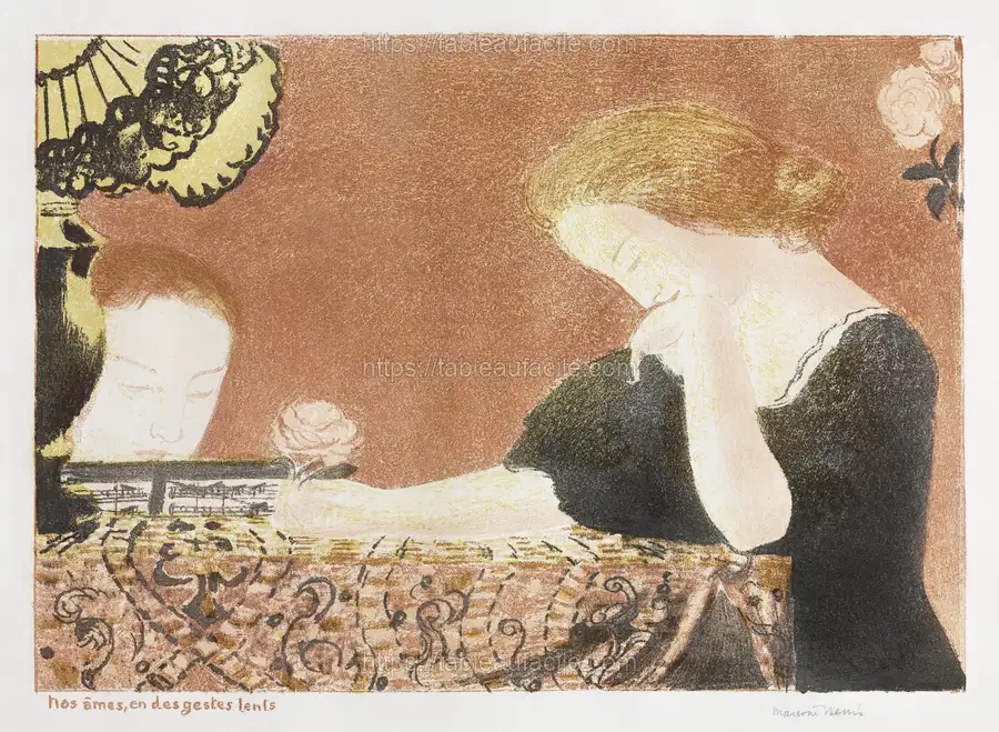 Our Souls, in Languorous Gestures (1899) by Maurice Denis apercu