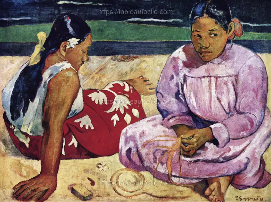 Paul Gauguin_s Tahitian Women on the Beach (1891) apercu