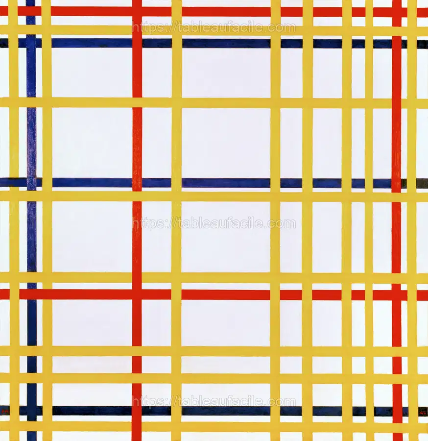 Piet Mondrian_s New York City I (1942) apercu