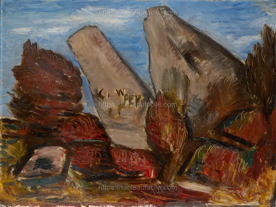 Whale’s Jaw, Dogtown Common, Cape Ann, Massachusetts (1934) Marsden Hartley apercu