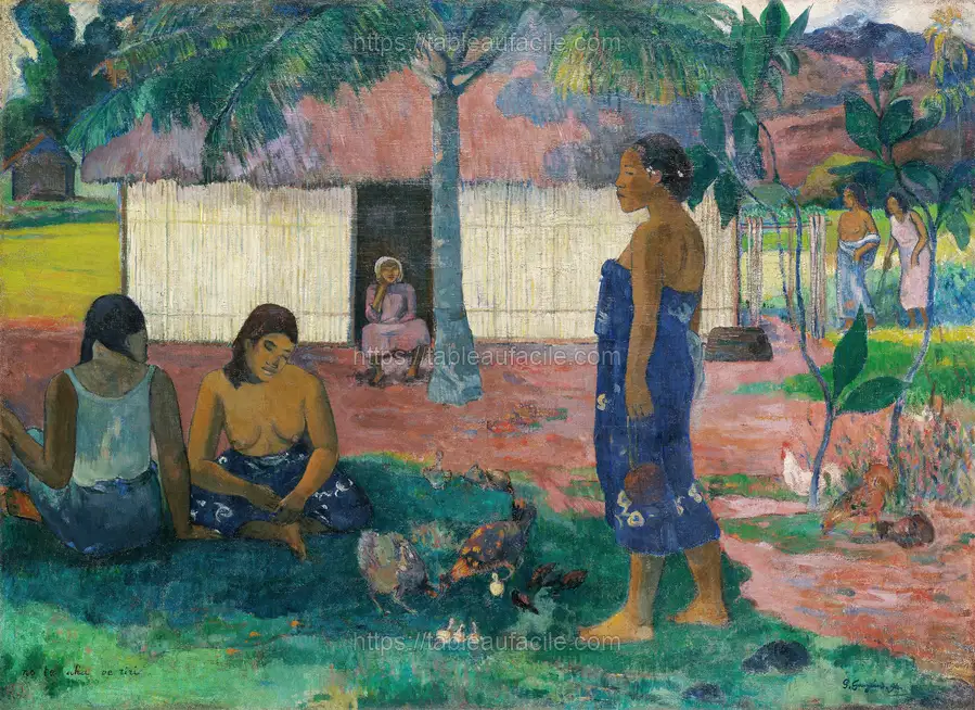 Why Are You Angry (No te aha oe riri) (1896) by Paul Gauguin apercu
