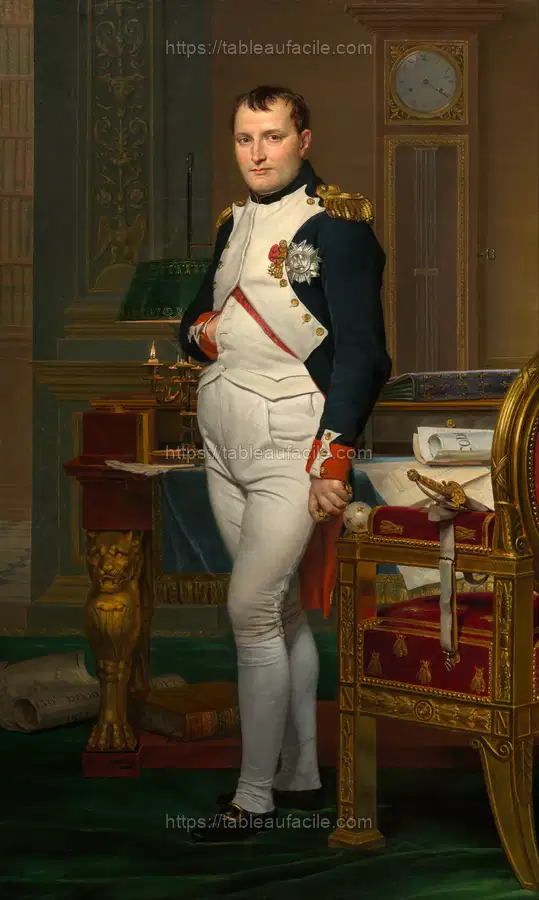 Jacques-Louis David - The Emperor Napoleon in His Study at the Tuileries apercu