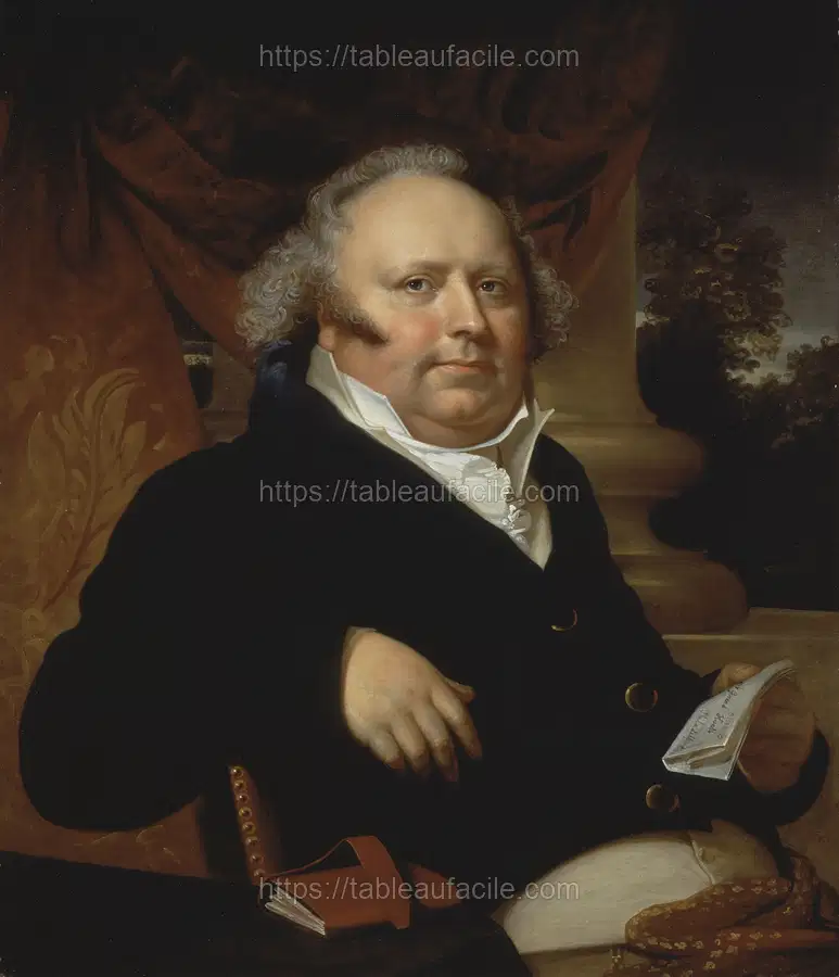 Portrait of Jacob Gerard Koch by Rembrandt Peale apercu