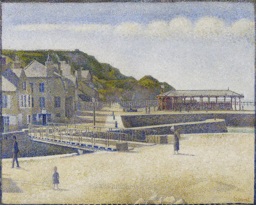 Georges Seurat_s Port-en-Bessin (1888) apercu