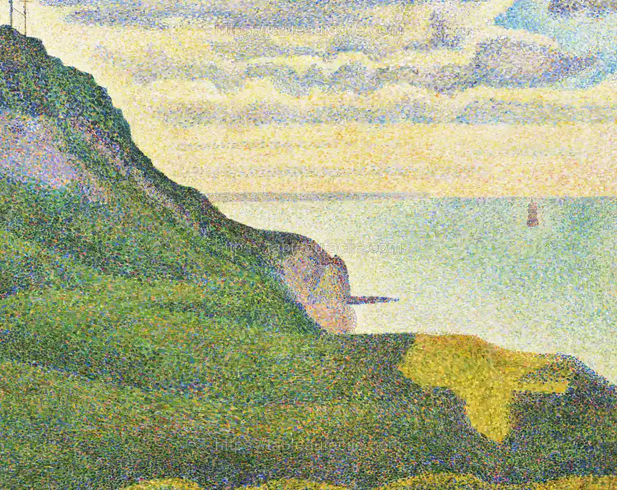 Georges Seurat_s Seascape at Port-en-Bessin, Normandy (1888) apercu