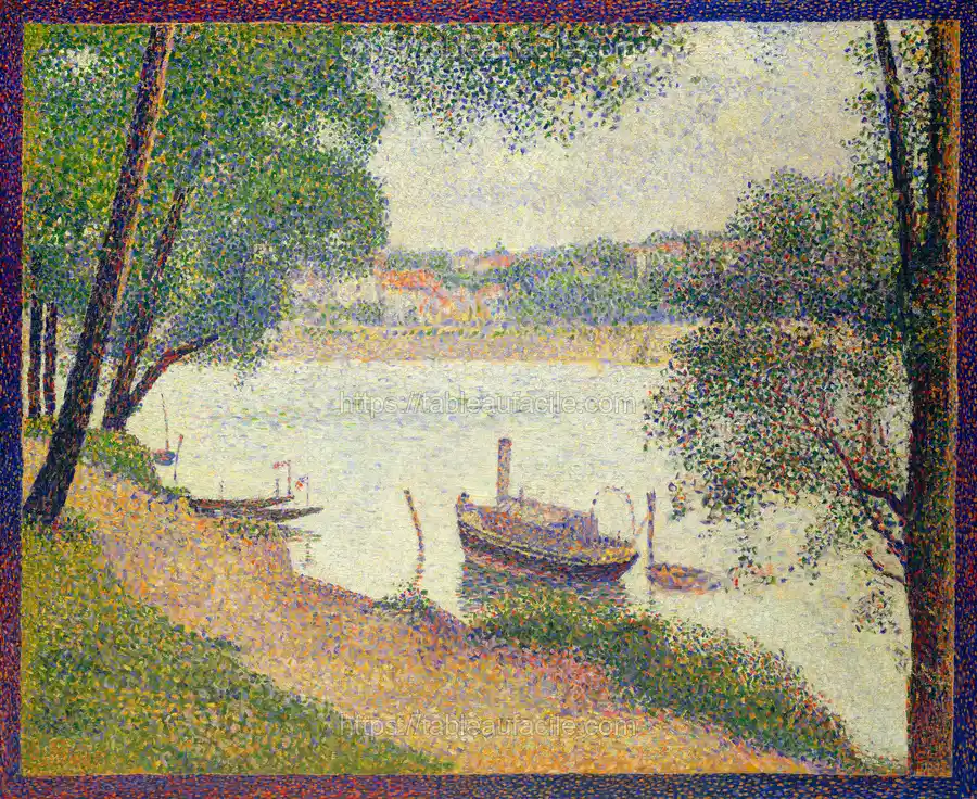 Gray Weather (ca. 1886–1888) by Georges Seurat apercu