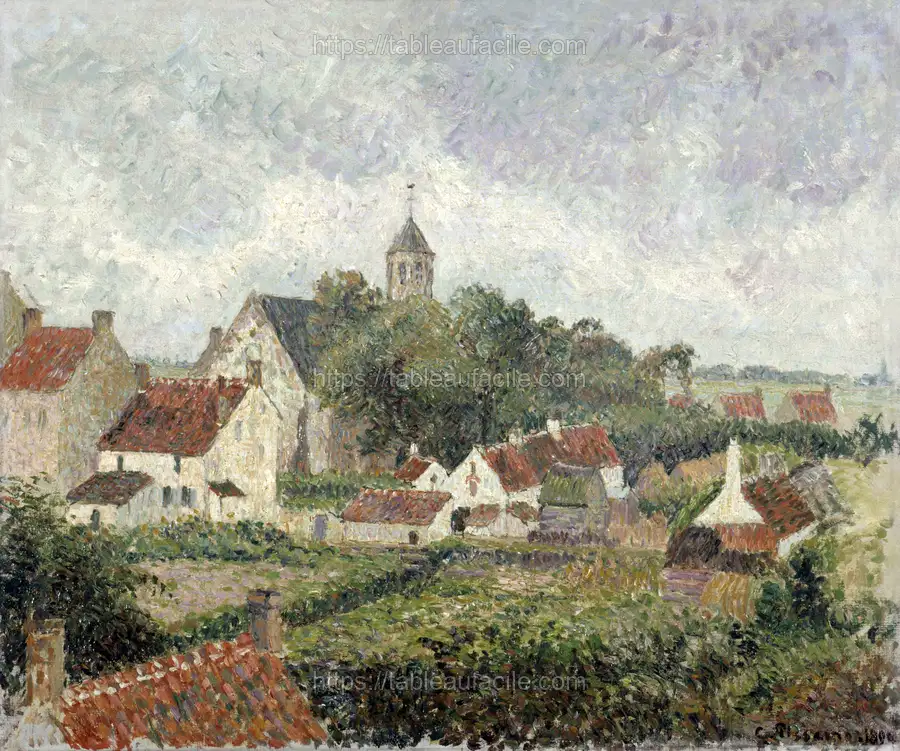 Knocke village (1894) by Camille Pissarro apercu
