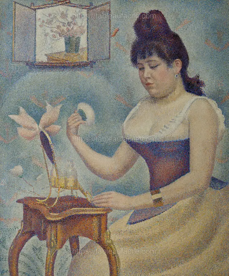 The voluptuous women represented here is the twenty-year-old Madeleine Knobloch, Seurat_s lover apercu