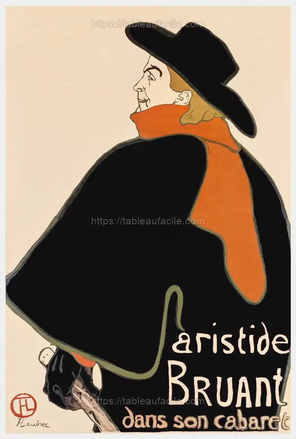 Aristide Bruant in his Cabaret (1893)Henri de Toulouse–Lautrec apercu