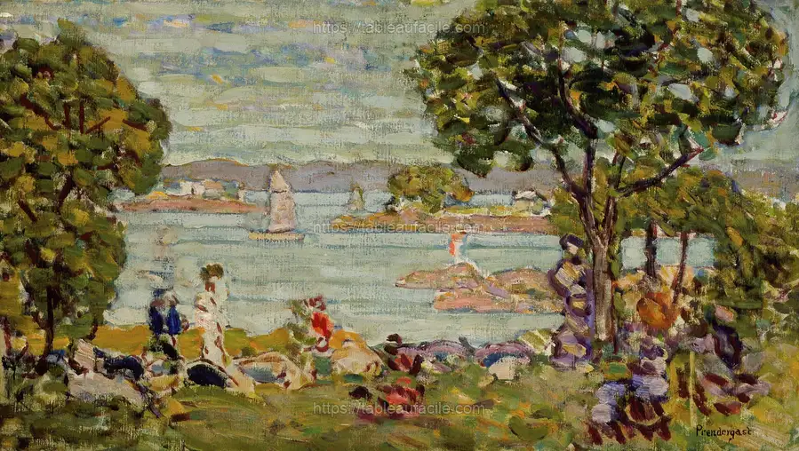 Cove, Maine by Maurice Prendergast apercu