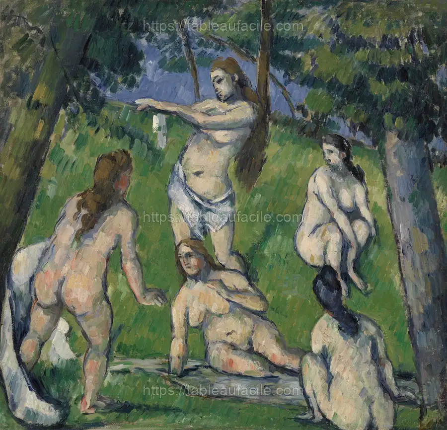 Five Bathers (Cinq baigneuses) by Paul Cézanne apercu