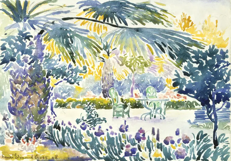 Garden of the Painter at Saint Clair (1908) Henri-Edmond Cross apercu