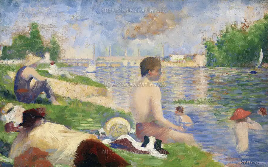 Georges Seurat_s Final Study for “Bathers at Asnières” (1883) apercu