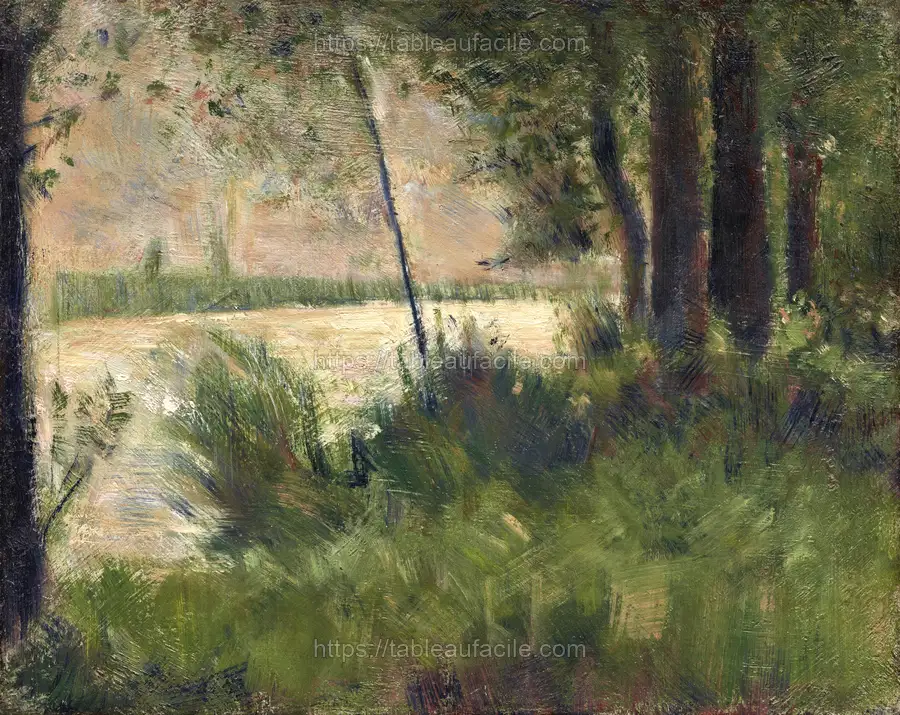 Georges Seurat_s Grassy Riverbank apercu
