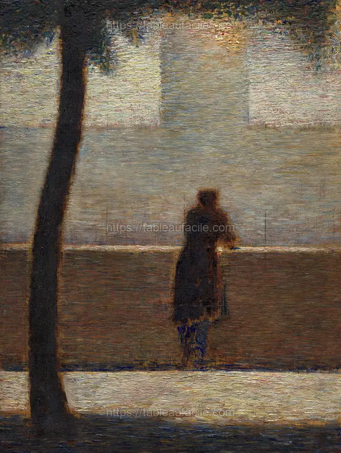 Georges Seurat_s Man Leaning on a Parapet (1881) apercu