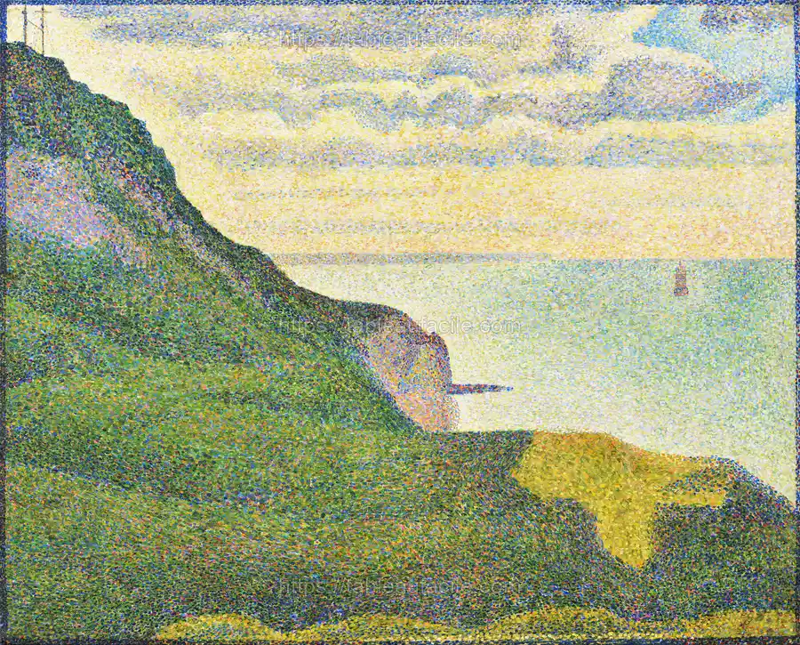 Georges Seurat_s Seascape at Port-en-Bessin, Normandy (1888) apercu