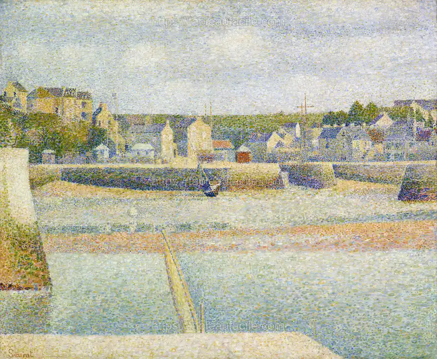 Georges Seurat_s The Outer Harbor (1888) apercu