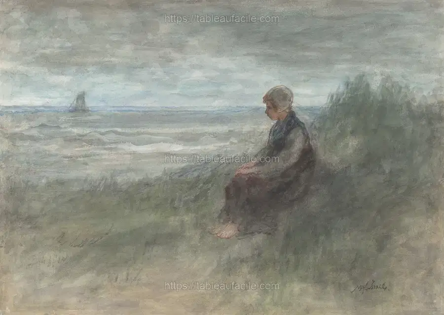 Girl in the Dunes by Jozef Israëls apercu