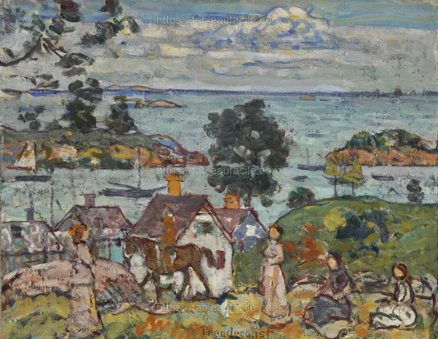 Gloucester Harbor by Maurice Brazil Prendergast apercu