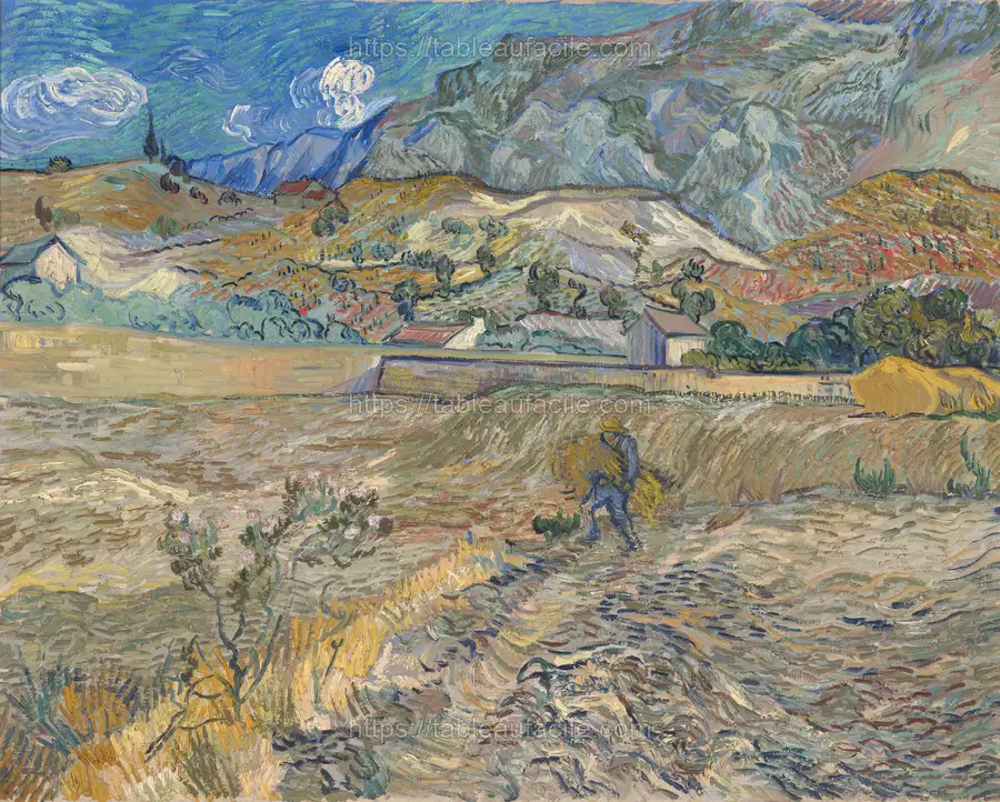 Gogh, Vincent van - Landscape at Saint-Rémy apercu