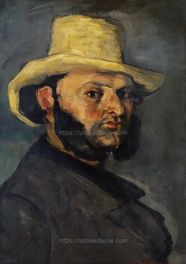 Gustave Boyer in a Straw Hat (ca. 1870–1871) by Paul Cézanne apercu