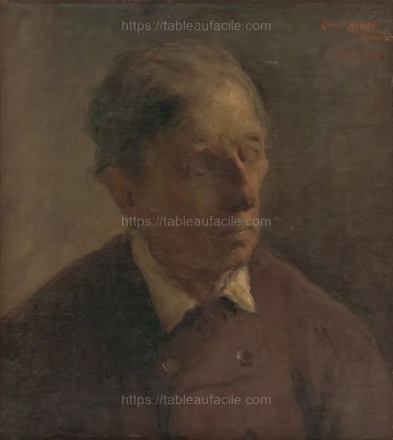 Head study of a man apercu
