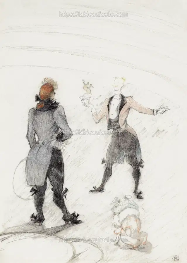 Henri de Toulouse–Lautrec, At the Circus The Dog Trainer (1899) apercu