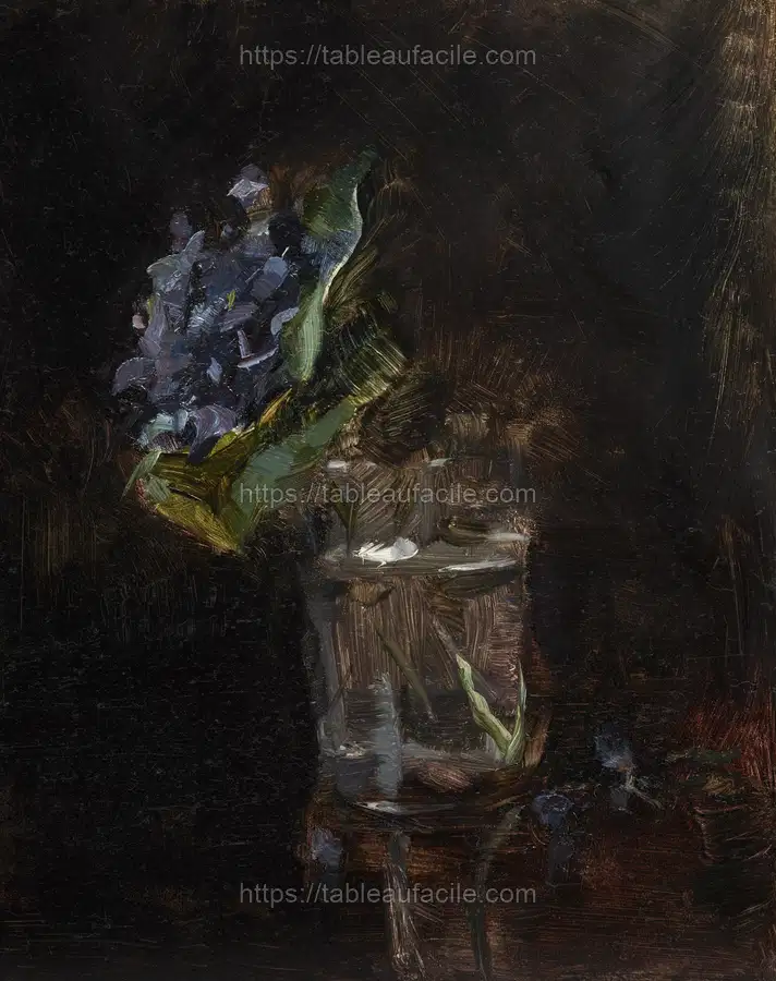 Henri de Toulouse–Lautrec, Bouquet of Violets in a Vase apercu