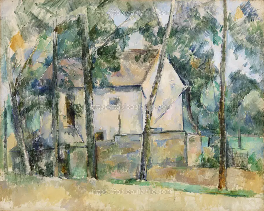 House and Trees (Maison et arbres) (ca. 1888–1890) by Paul Cézanne apercu
