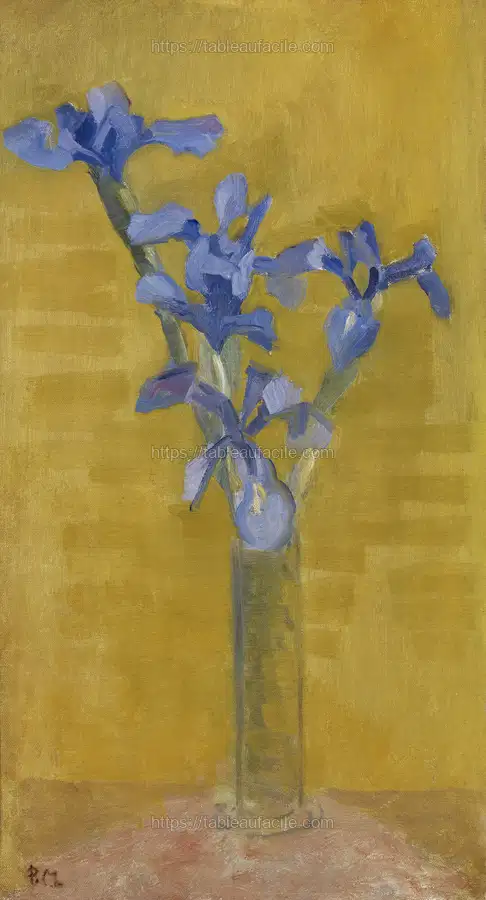 Irises (1910) Piet Mondrian apercu