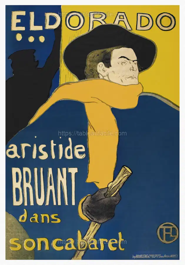 Les Ambassadeurs Aristide Bruant (1892) print by Henri de Toulouse–Lautrec apercu